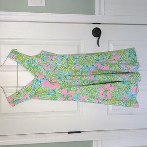 Lilly Pulitzer dress, Medium, Floral Pink Green Blue